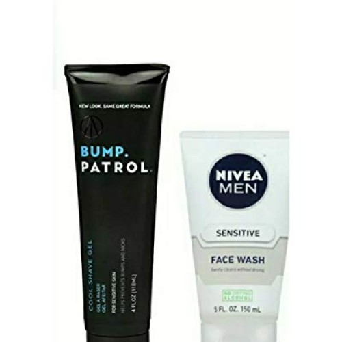 Bump Patrol Cool Shave Gel for Sensitive Skin 4.fl.oz & Nivea Men...