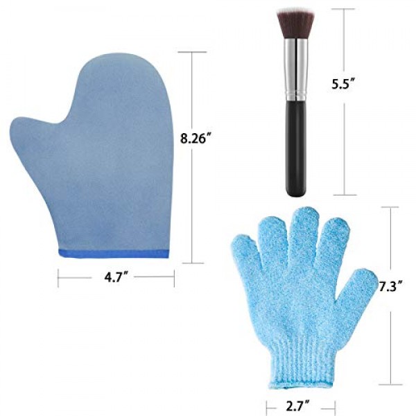 3 Pack Self Tanning Mitt Applicator Kit Set, with Tanning Glove, ...