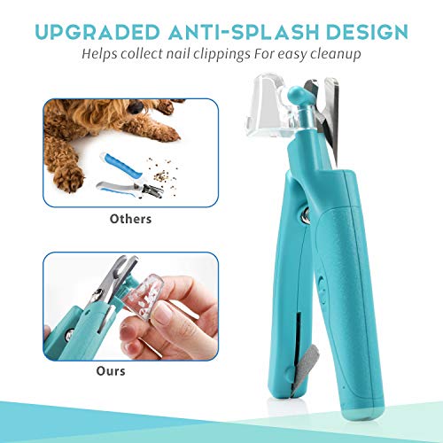 Pawcute Pet Nail Clippers, Dog & Cat Pets Nail Trimmer with Led L...
