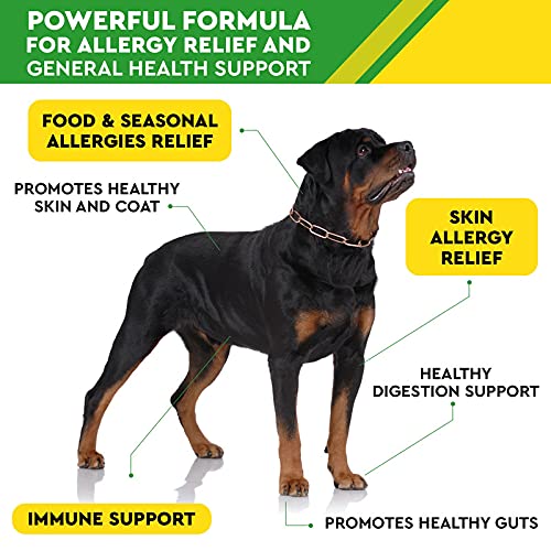 PAWFECTCHEW Allergy Relief for Dogs - Immunity Supplement with Om...