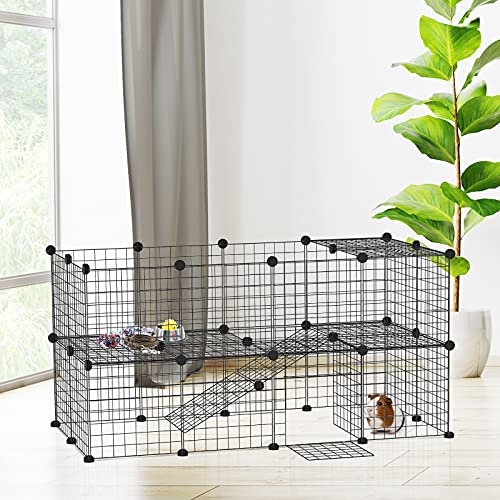 PawHut 36 Panel Pet Playpen Small Animal Cage Metal Wire Indoor O...