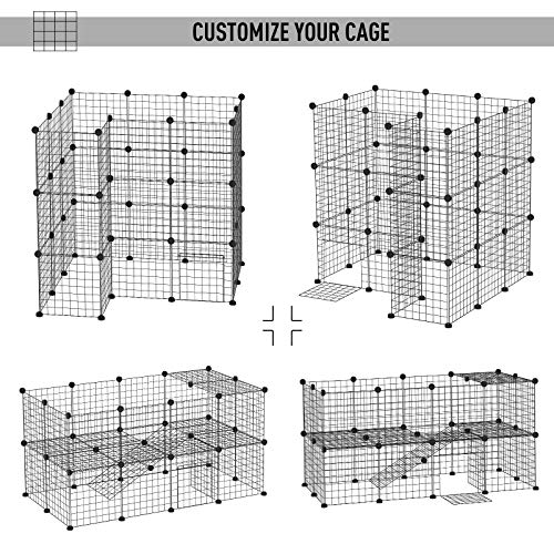 PawHut 36 Panel Pet Playpen Small Animal Cage Metal Wire Indoor O...