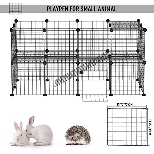 PawHut 36 Panel Pet Playpen Small Animal Cage Metal Wire Indoor O...