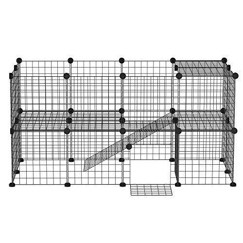 PawHut 36 Panel Pet Playpen Small Animal Cage Metal Wire Indoor O...