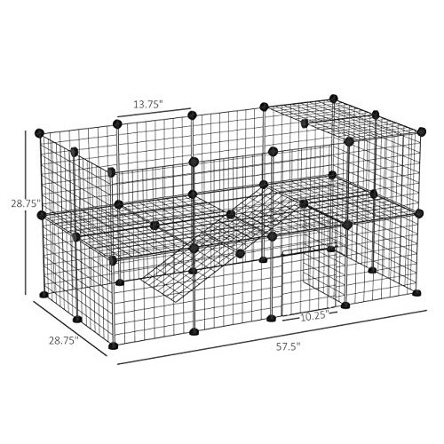PawHut 36 Panel Pet Playpen Small Animal Cage Metal Wire Indoor O...