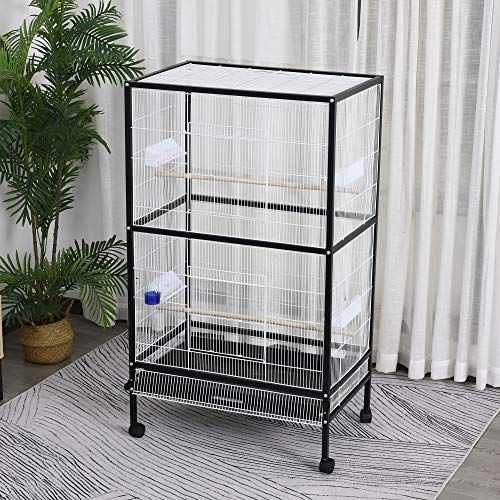 PawHut 54” Rolling Flight Cage Extra Large Bird House