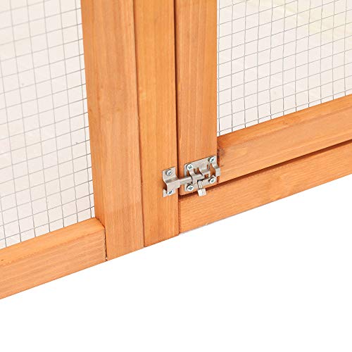 PawHut Large Wooden Outdoor Catio Enclosure with Weather Protecti...