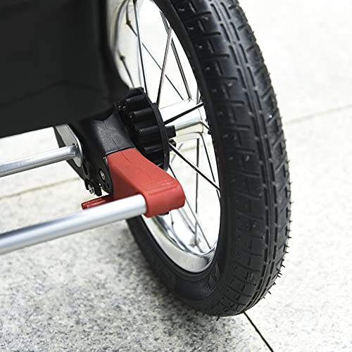 PawHut Luxury One-Click Folding Pet Stroller Dog/Cat Travel Carri...