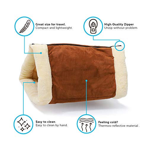 Cat Bed 2-in-1 Fleece Tunnel Tube Cave- Best for Indoor Cats Kitt...