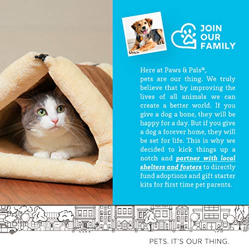 Cat Bed 2-in-1 Fleece Tunnel Tube Cave- Best for Indoor Cats Kitt...