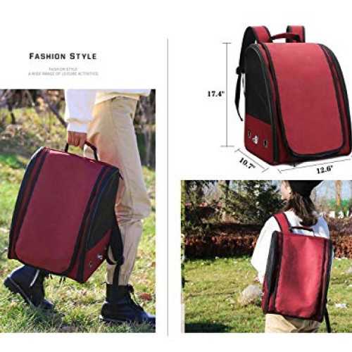 pawstrip Portable Pet Bird Parrot Backpack Transparent Breathable...