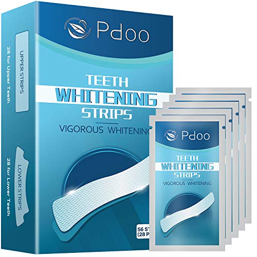 Pdoo Teeth Whitening Strips with 56 Strips Remove Years of Stains...