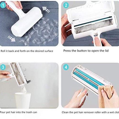 PEACEDANCER Pet Hair Remover Roller - Dog Cat Fur Remover with Se...