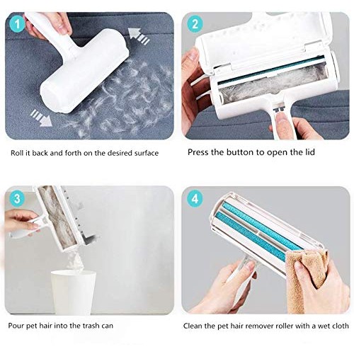 PEACEDANCER Pet Hair Remover Roller - Dog Cat Fur Remover with Se...