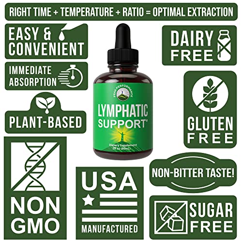 Lymphatic Drainage Drops. Sugar Free 7-in-1 Lymph Detox And Clean...