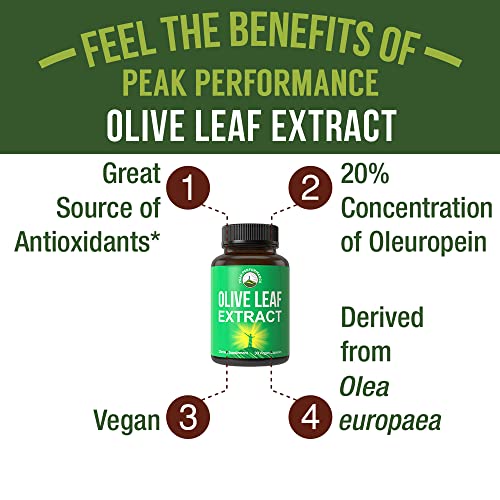 Olive Leaf Extract Capsules. Pure High Strength In Vegan Capsules...