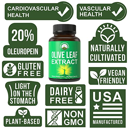Olive Leaf Extract Capsules. Pure High Strength In Vegan Capsules...
