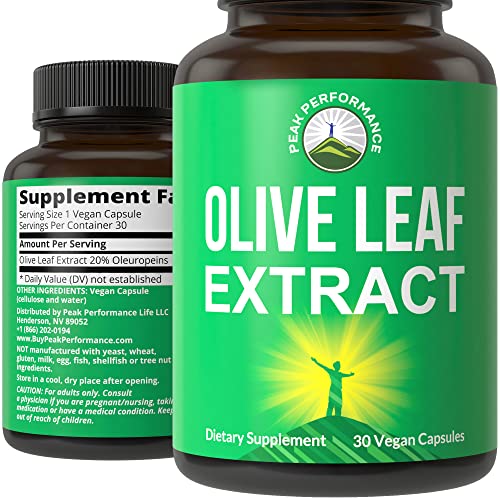 Olive Leaf Extract Capsules. Pure High Strength In Vegan Capsules...