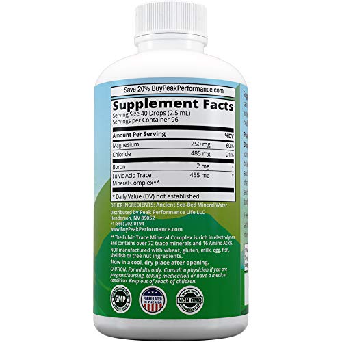 Organic Trace Minerals Liquid Drops for Water. Ionic Plant Based ...