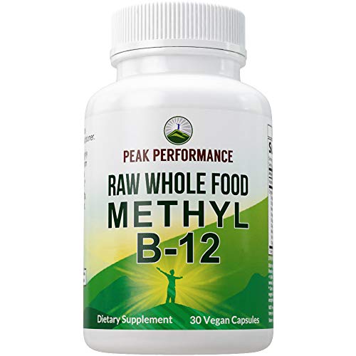 Raw Whole Food Vegan B12 Vitamin. Vitamin B12 Methylcobalamin - M...