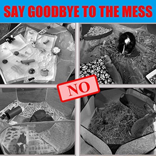 Pecow Hexagon Washable Liner for Portable Small Animal Playpen Gu...