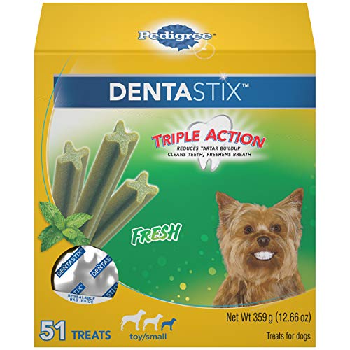 PEDIGREE DENTASTIX Dental Dog Treats for Toy/Small Dogs Fresh Fla...