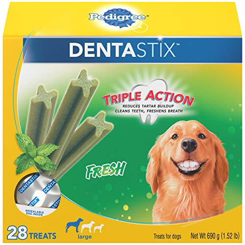 PEDIGREE DENTASTIX Fresh Breath Large Dog Dental Treats Fresh Fla...