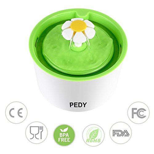 pedy Cat Water Fountain, 1.6L Automatic Flower Water Fountain, Pe...