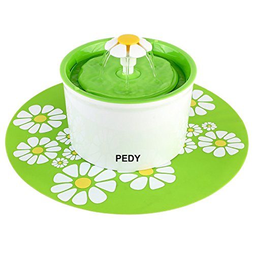 pedy Cat Water Fountain, 1.6L Automatic Flower Water Fountain, Pe...