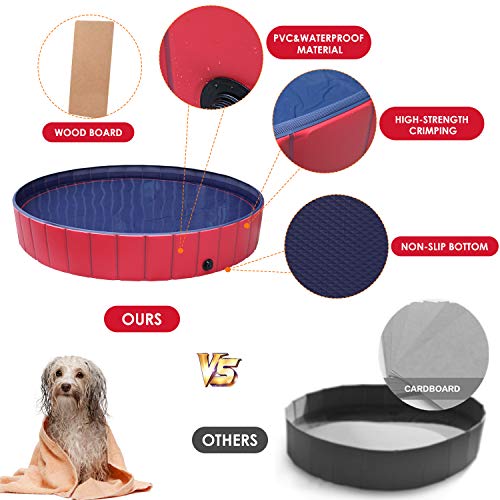 pedy Dog Swimming Pool Collapsible Pet Bath Pool Foldable Bathing...
