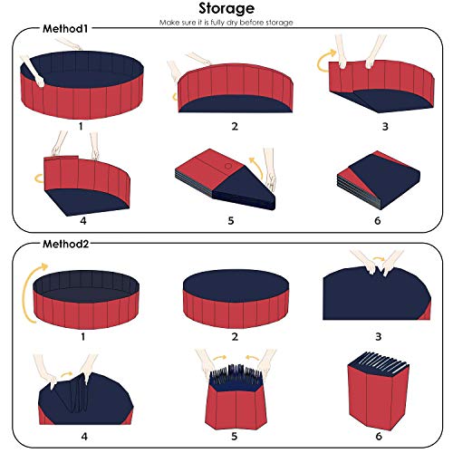 pedy Dog Swimming Pool Collapsible Pet Bath Pool Foldable Bathing...