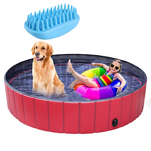 pedy Dog Swimming Pool Collapsible Pet Bath Pool Foldable Bathing...