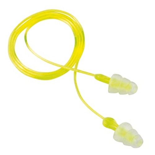 Peltor Sport Tri-Flange Corded Reusable Earplugs, 3 Pair, Noise R...