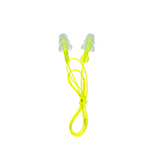 Peltor Sport Tri-Flange Corded Reusable Earplugs, 3 Pair, Noise R...