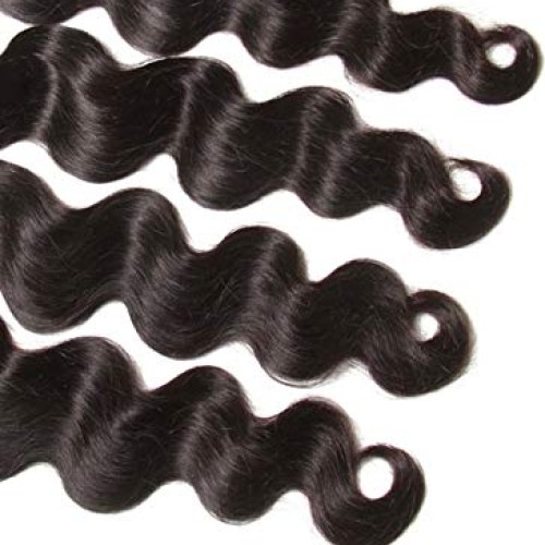 Peruvian Body Wave 4 Bundles 100% Human Hair Extension Natural Co...