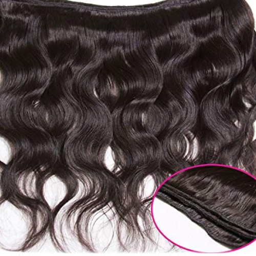 Peruvian Body Wave 4 Bundles 100% Human Hair Extension Natural Co...