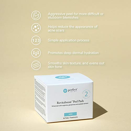 Revitaboost Peel 35% Anti-Aging Peel Pads, Enhanced with Glycolic...