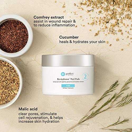 Revitaboost Peel 35% Anti-Aging Peel Pads, Enhanced with Glycolic...