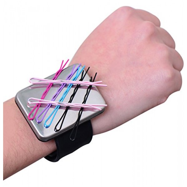 Magnetic Silicone Wrist Strap Bracelet to Hold Metal Bobby Pins a...