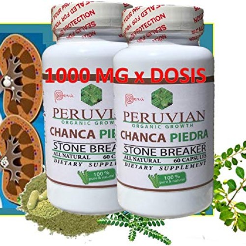 Chanca Piedra 2 1000 MG per Serving- 120 Tablets 2 Bottles Kidn...