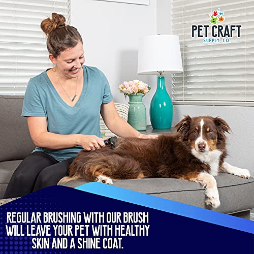 Pet Craft Supply Self-Cleaning Pet Grooming Hair Deshedding Brush...