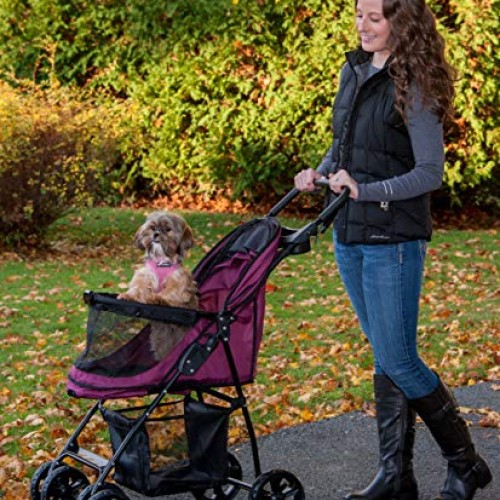 Pet Gear No-Zip Happy Trails Lite Pet Stroller for Cats/Dogs, Zip...