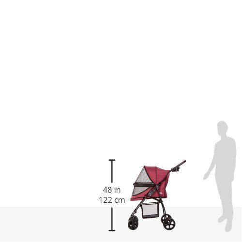Pet Gear No-Zip Happy Trails Lite Pet Stroller for Cats/Dogs, Zip...