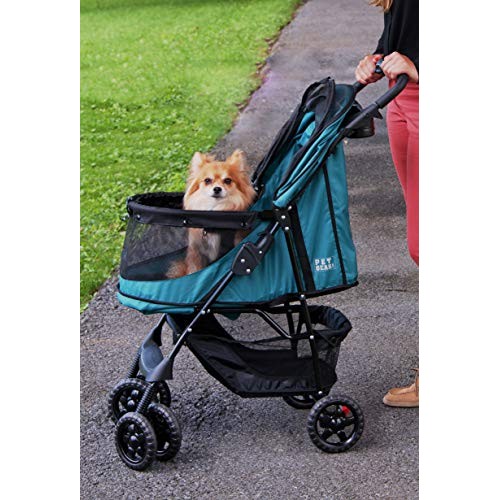 Pet Gear No-Zip Happy Trails Pet Stroller for Cats/Dogs, Zipperle...