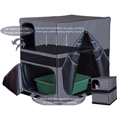 Pet Gear Pro Pawty for Cats with Mesh Mat & Tray, Put an End to S...