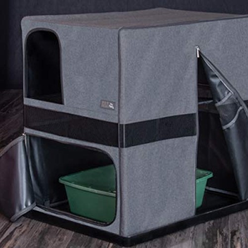Pet Gear Pro Pawty for Cats with Mesh Mat & Tray, Put an End to S...