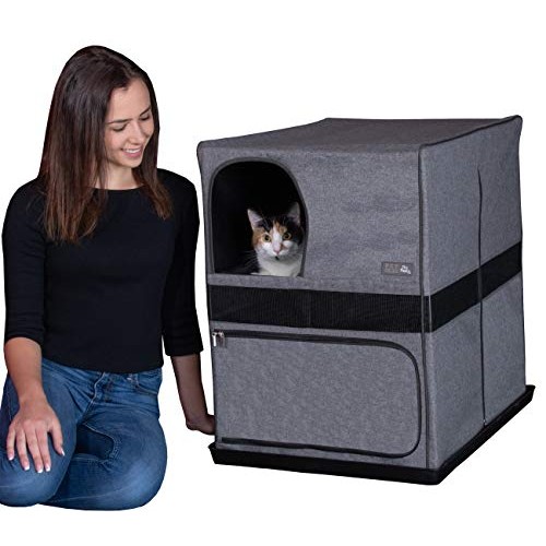 Pet Gear Pro Pawty for Cats with Mesh Mat & Tray, Put an End to S...