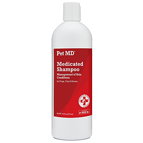 Pet MD - Medicated Shampoo for Dogs, Cats and Horses with Chlorhe...