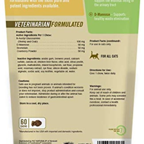3 Pack Pet Naturals of Vermont 60 Count Urinary Tract Support ...