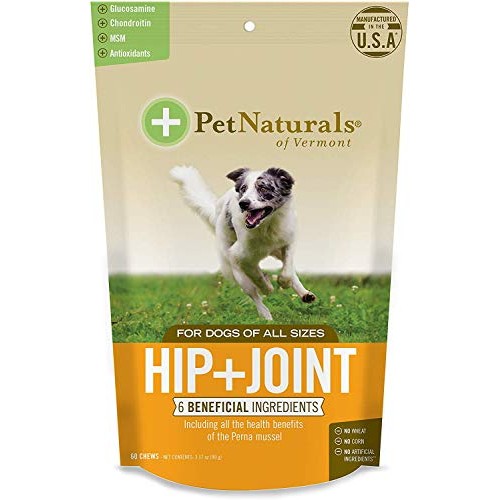 3 Pack Pet Naturals of VT Hip + Joint Supplements for Dogs